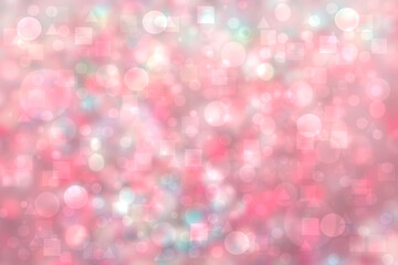 Abstract colorful bright pastel red pink modern futuristic technology and business background texture with mixed geometrical figures. Medical structure, artificial intelligence and science presentatio