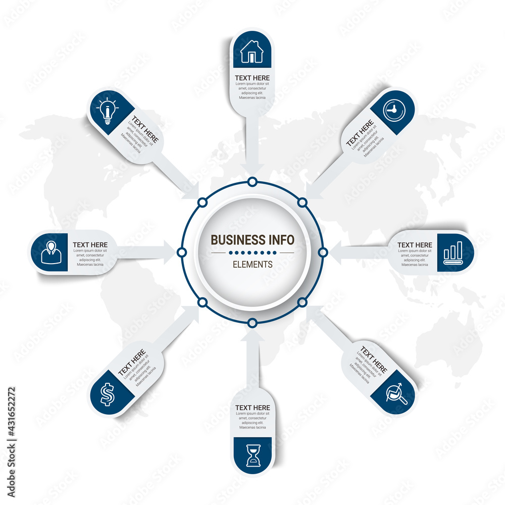 Poster vector business infographics. financial analysis data graphs and diagram, marketing statistic workfl