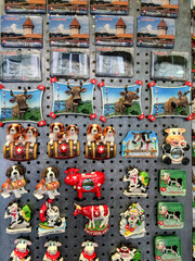 Switzerland Magnet Souvenirs at gift store,