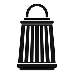 Insect trap lamp icon, simple style