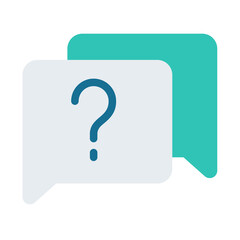 question help ask comment single isolated icon with flat style