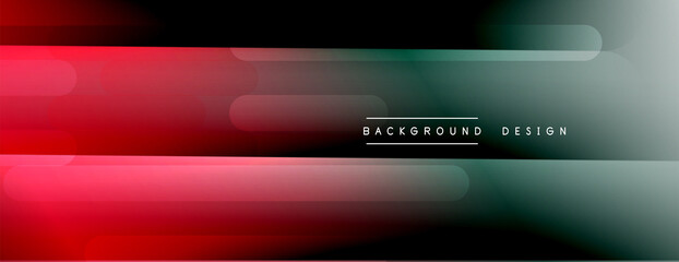 Obraz premium Dynamic lines abstract background. 3D shadow effects and fluid gradients. Modern overlapping forms