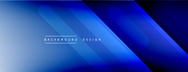 Fototapeta premium Dynamic lines abstract background. 3D shadow effects and fluid gradients. Modern overlapping forms