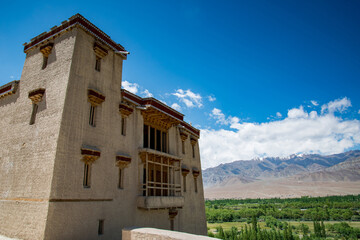 Shey Palace in Ladakh region, India. The palace, south of Leh, mostly in ruins now, was built in 1655 and was the summer retreat of the kings of Ladakh