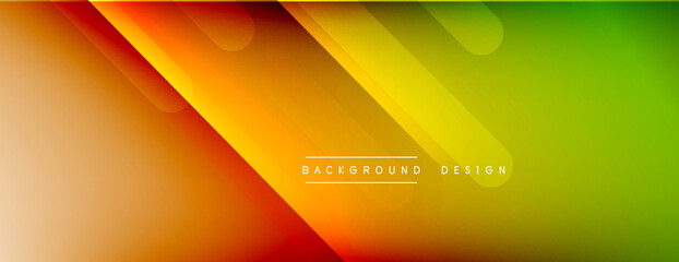Dynamic lines abstract background. 3D shadow effects and fluid gradients. Modern overlapping forms