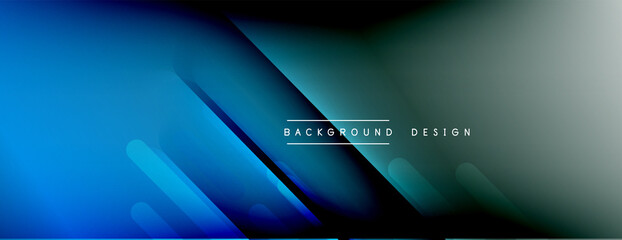 Dynamic lines abstract background. 3D shadow effects and fluid gradients. Modern overlapping forms