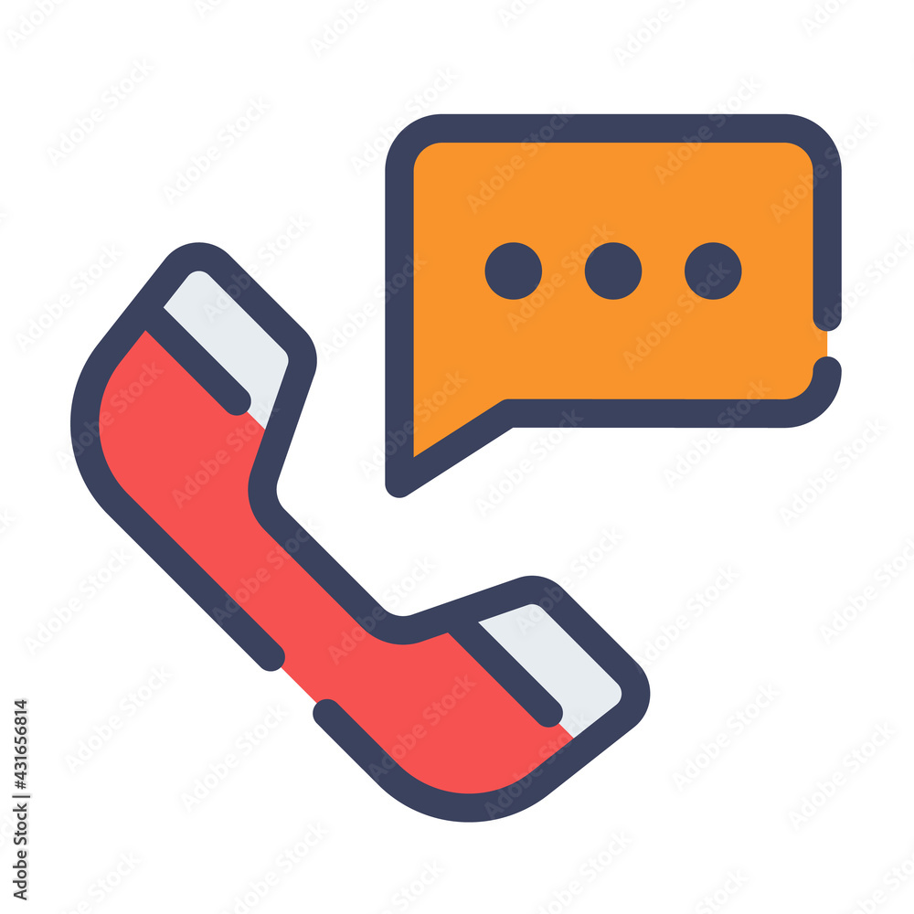 Poster call center customer support single isolated icon with flat dash or dashed style