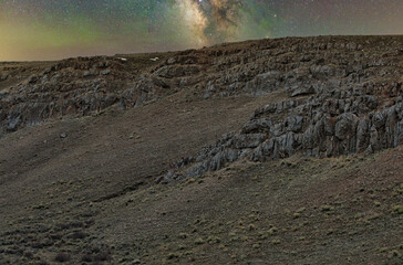 Milky Way over the mountains
