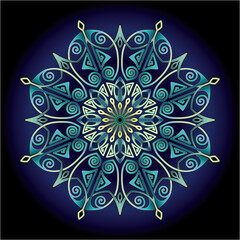 mandala art ornament for printing