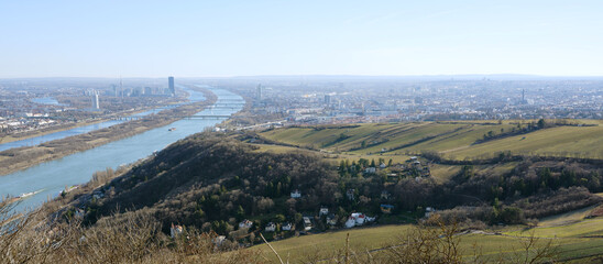 Blick auf Wien vom Leopoldsberg, Kahlenberg