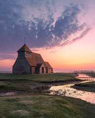 church in marsh