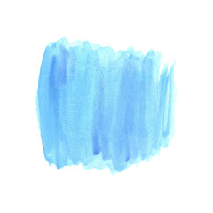 Blue watercolor stain