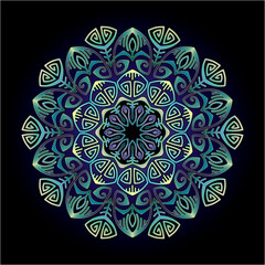 mandala art ornament for printing