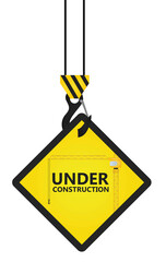 Obraz na płótnie Canvas Under construction sign. vector illustration