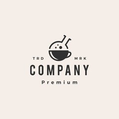 coffee lab laboratory hipster vintage logo vector icon illustration