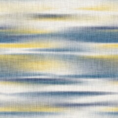 Seamless earth dye batik tribal stripes pattern for interior design, furniture, upholstery, or other surface print. High quality illustration. Woven linen material with blurred earthy colored stripes.