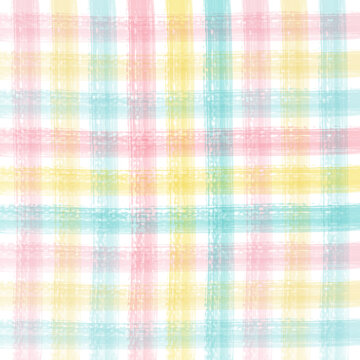 Pastel Mix watercolor seamless checkered pattern