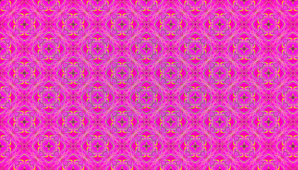 Abstract neon background with symmetrical pattern