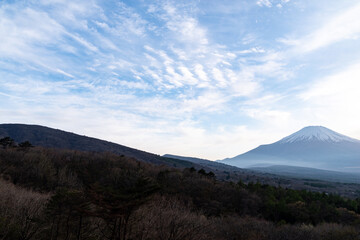 Fototapeta premium 夕暮れの富士山