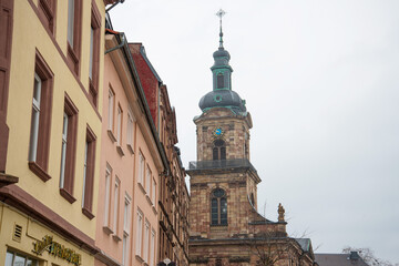 Fototapeta premium SAARBRUCKEN, GERMANY - July 22, 2020: Old Town Saarbrucken, Germany