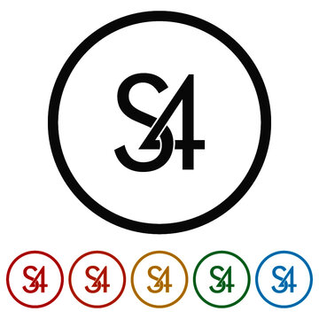 S4 logo design color set
