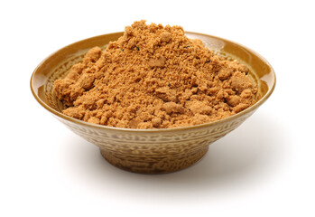 Fried flour on white background