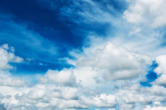 Sky with clouds as nature background © powerbeephoto