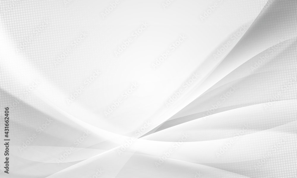 Wall mural abstract white background poster with dynamic. technology network vector illustration.