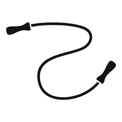 Jump rope icon, simple style