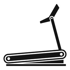 Treadmill icon, simple style