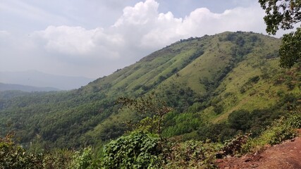 view of the mountains