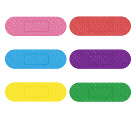 color bandage plaster