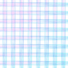 Watercolor seamless checkered pattern