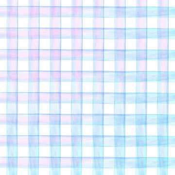 Watercolor seamless checkered pattern