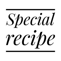 ''Special recipe'' Quote Illustration
