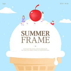 Cool Summer Welcoming Frame Design