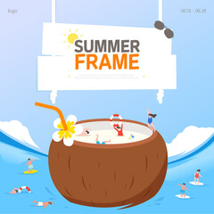 Cool Summer Welcoming Frame Design