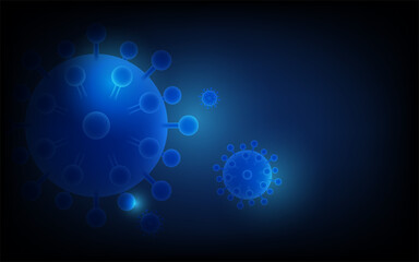 covid 19 background, Overall condition corona virus , futuristic digital innovation background vector illustration