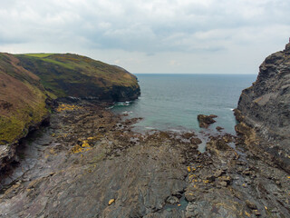 pentagon Cornwall England uk aerial drone