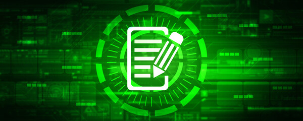 2d rendering pencil on documents 