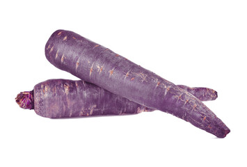 purple carrot isolated on white background