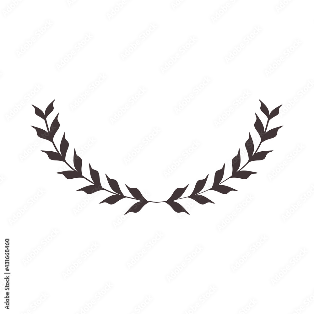 Poster laurel wreath crown