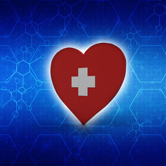 3d rendering plus sign