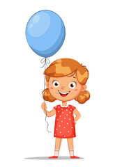Happy children's day. Cute little girl