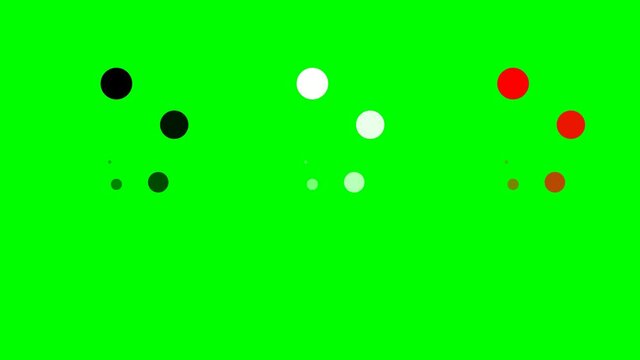 New Circular Loading Icon. Animation video clip with green background.
