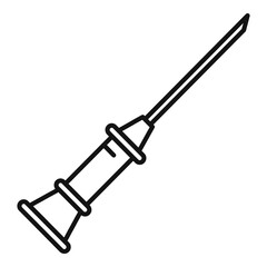 Catheter icon, outline style
