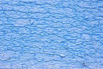 blue paint abstract vintage background, wooden old peeling surface