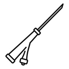 Venous catheter icon, outline style