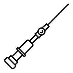 Clinic catheter icon, outline style