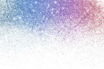 Shiny background with glitter sparkle on white